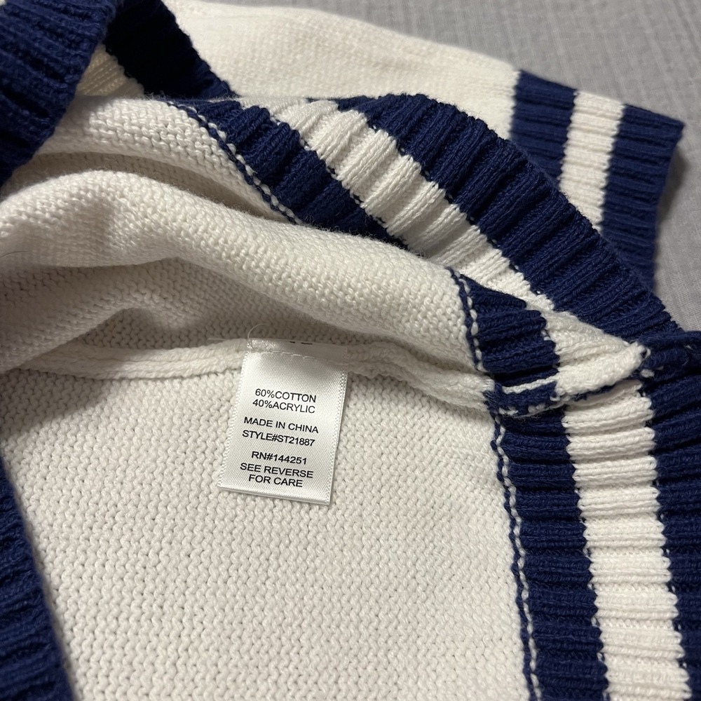 Sincerely Jules Pickleball Social Club Sweater Cotton Knit Preppy (Sporty) - Picture 7 of 10